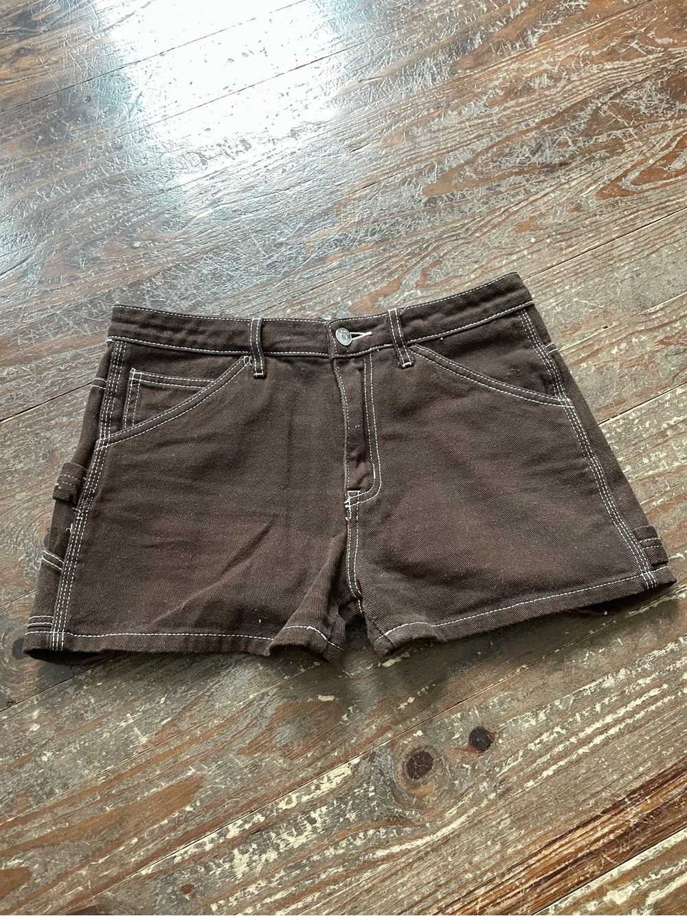 Brown Utility Shorts